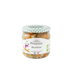 Macédoine de légumes bio en bocal de 345 g