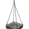 Mangeoire pour oiseaux du ciel en métal coloris noir Hami form Talgan - 18 x 18 x 3,5 cm