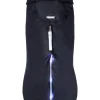 Manteau imperméable pour chien coloris noir Wouapy LED - Taille 44