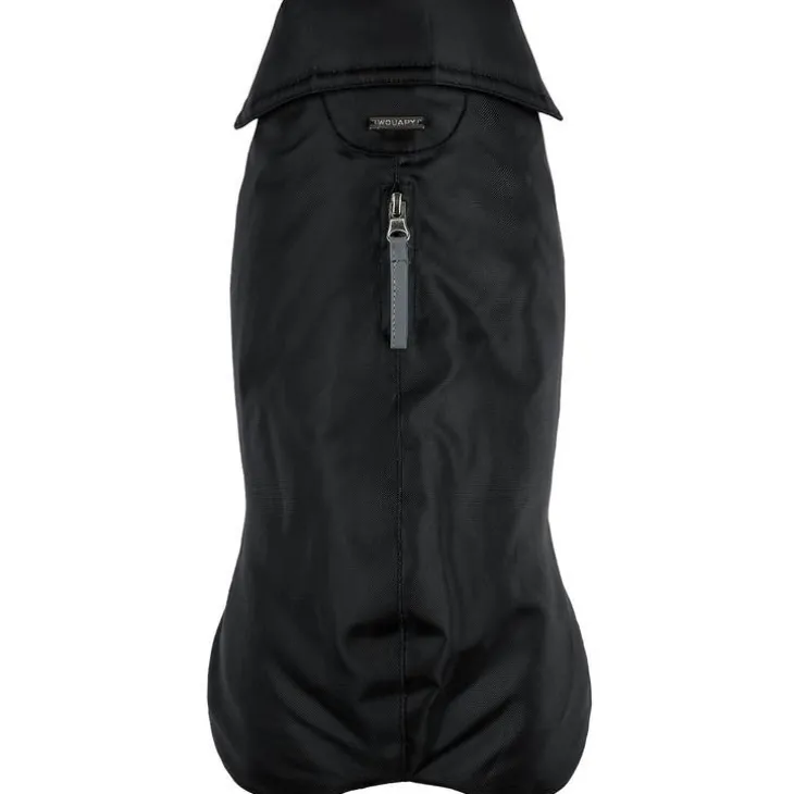 Manteau imperméable pour chien noir polyester Wouapy – Taille 80