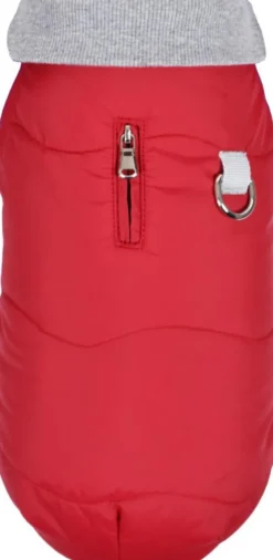 Manteau pour chien coloris rouge doublé polaire Bobby Contraste - Taille 80XXL