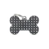 Médaille bronx grand os pour chien décoration pyramides en métal