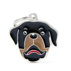 Médaille colors pour rottweiler adulte en métal