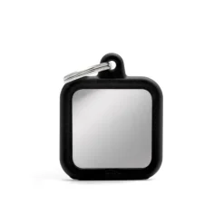 Médaille hushtag carré métallisé en aluminium