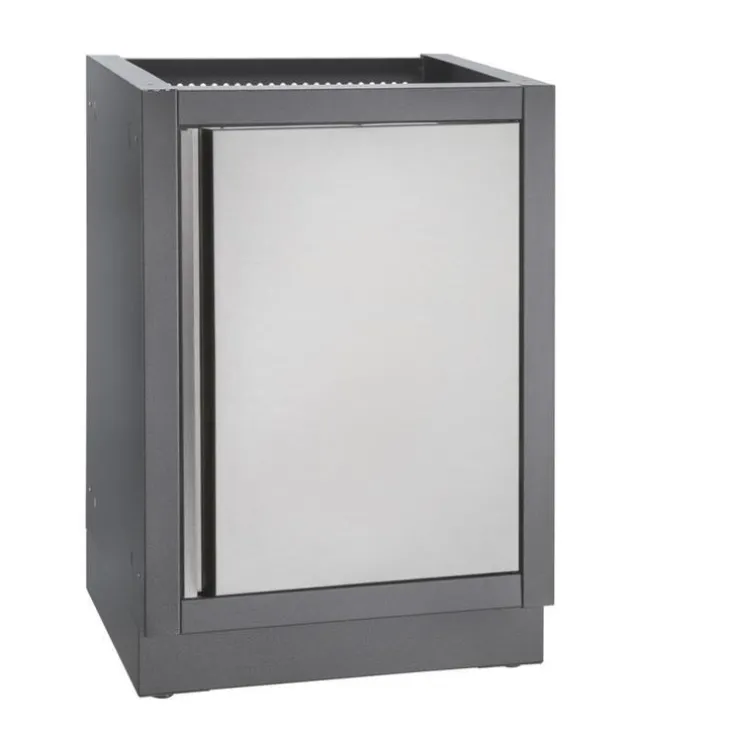 Meuble 1 tiroir pour plancha coloris gris Napoleon