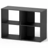 Meuble pour aquarium en bois coloris noir Aquatlantis Prestige 100 - 100 x 40 x 73 cm