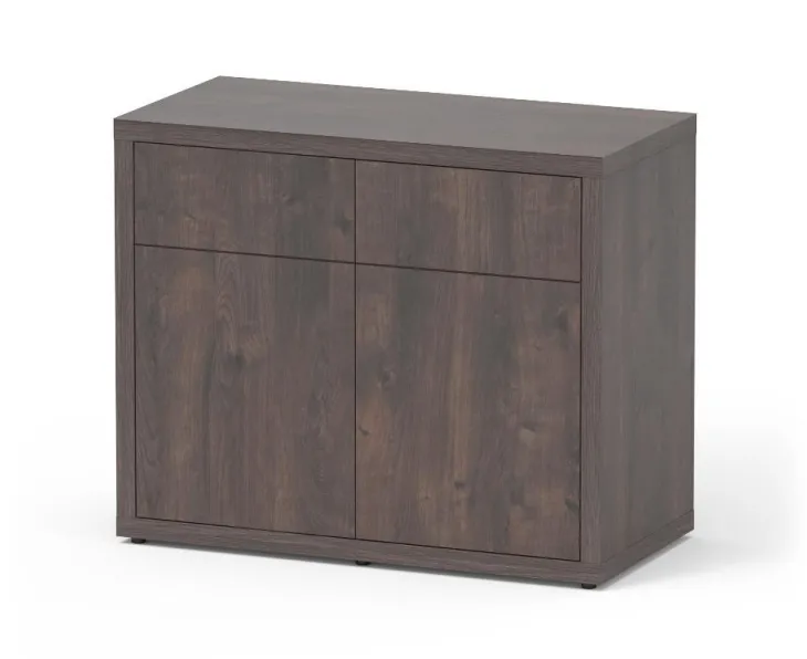 Meuble pour aquarium en bois coloris chêne foncé 2 portes Aquatlantis Sublime Ultra 100 - 100 x 50 x 83 cm
