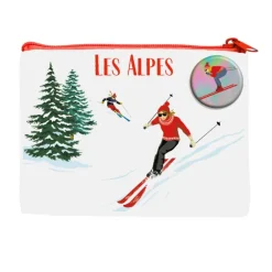 Mini pochette coloris multicolore Cartes d'Art les Alpes - 12 x 10 cm