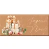 Mini tablette de chocolat au lait  « Joyeux Noël » Art Grafik