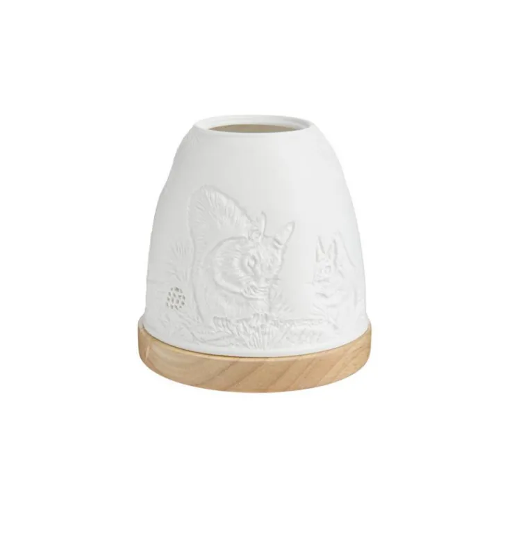 Mini-igloo lumineux en verre à motifs écureuils Bernard Grange