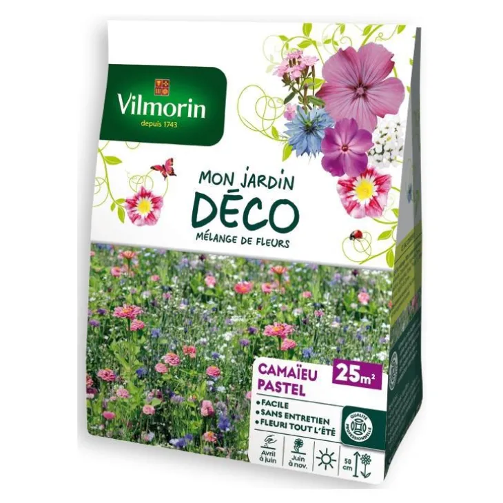Mélange de fleurs Camaieu Pastel 25m2