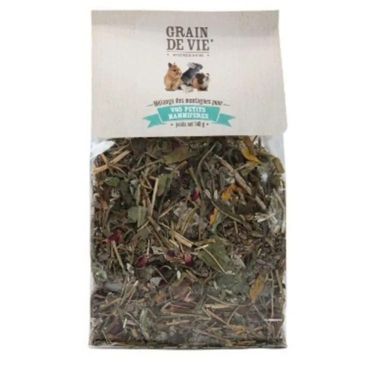 Mélange des montagnes pour petits mammifères Grain de Vie - 140 g