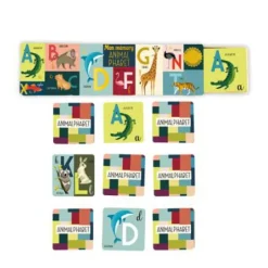 Mon memory animalphabet coloris multicolore Cartes d'Art