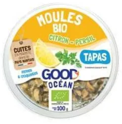 Moules apéritives bio citron-persil Good Océan - 100 g