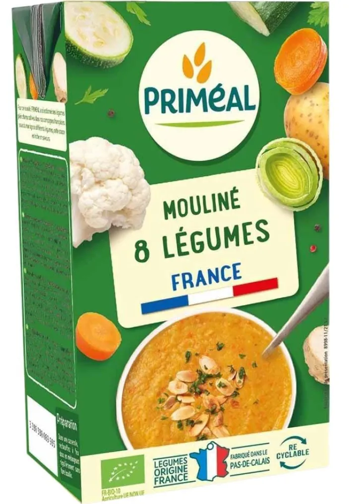 Mouliné 8 légumes bio en brique de 1 L
