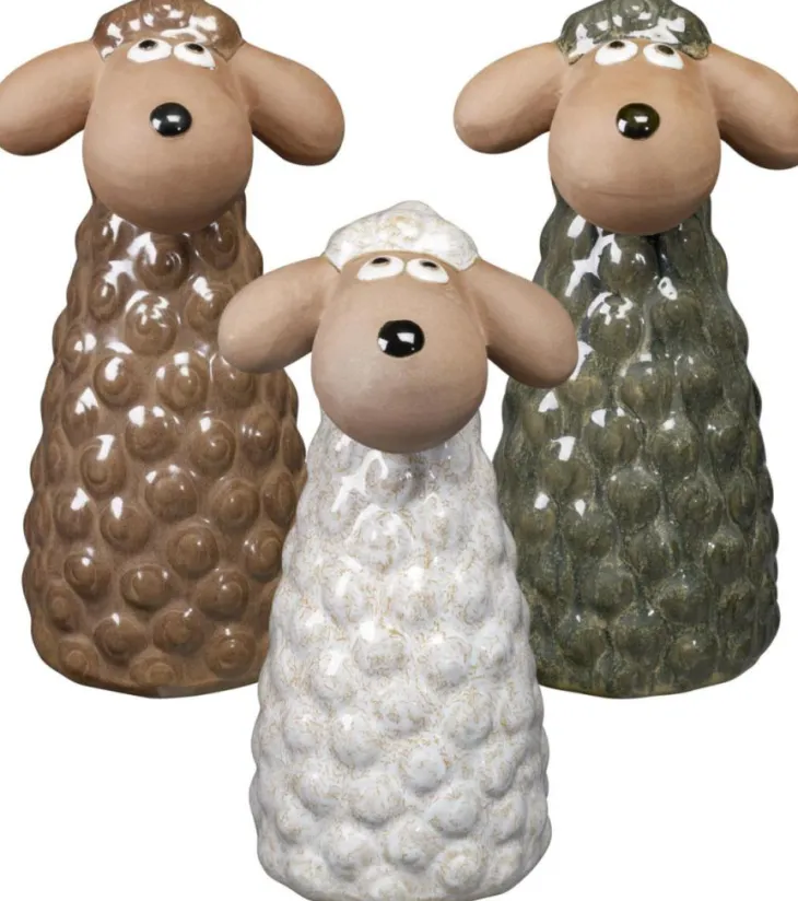 Mouton en terre cuite émaillée Deroma Pecora - 30 cm