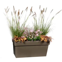 Muret Toscane taupe avec grille