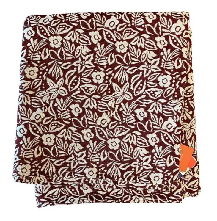 Nappe coloris roux en PE/coton Tessa - 150 x 250 cm