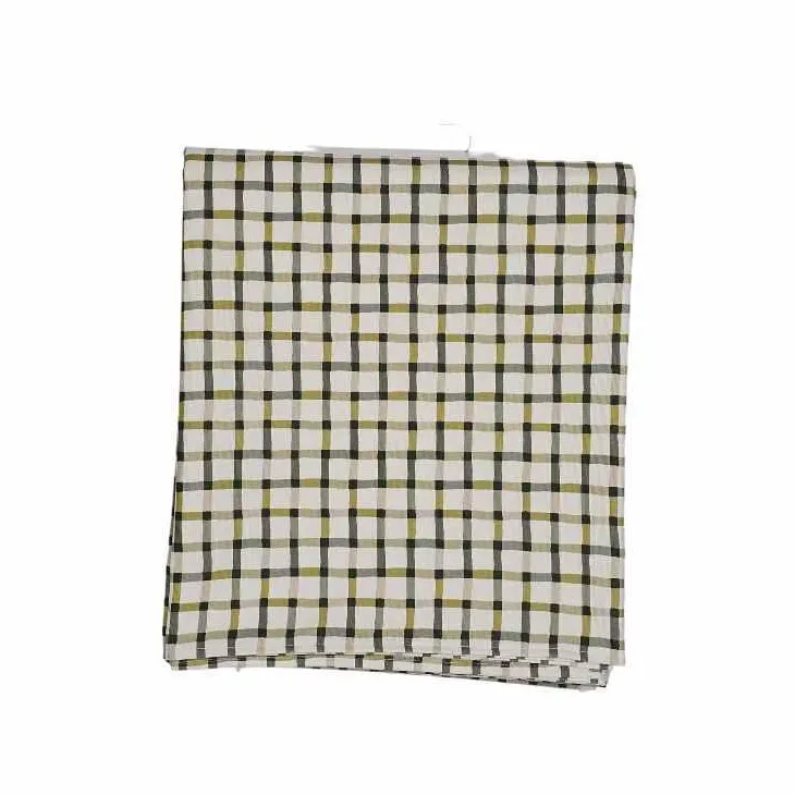Nappe décorative Goban coloris vert en coton - 150 x 250 cm