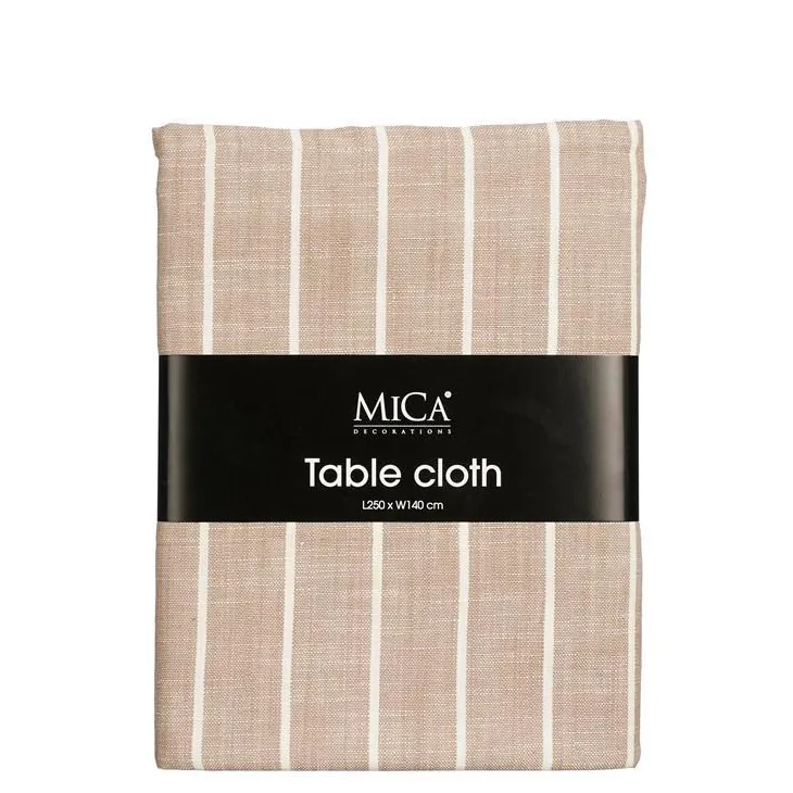 Nappe en coton beige Alivo - 250 x 140 cm
