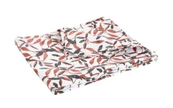 Nappe feuillage d'automne coloris marron en coton - 150 x 250 cm