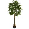 Pachira artificiel en pot Mica Décorations - Ø 65 cm x 150 cm