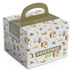 Panettone traditionnel bio Artigiani d'Italia - 500 g dans une boîte en carton