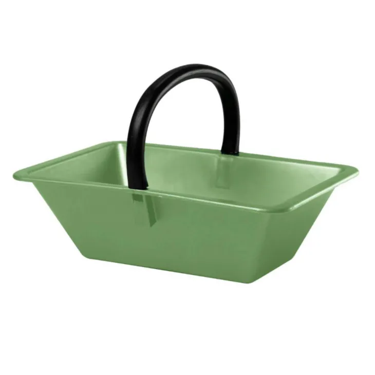 Panier de ramassage vert avec anse - Petit modèle