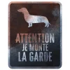 Panneau d'avertissement dashshung coloris noir en métal galvanisé D&D Home - 25 x 20 x 0,3 m