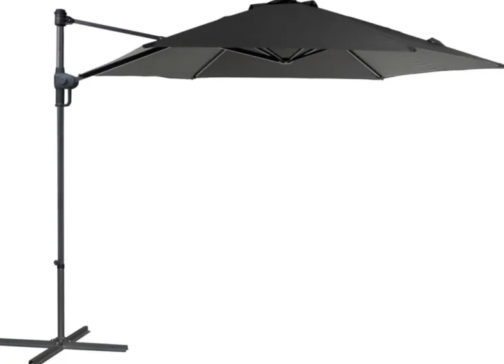 Parasol déporté en polyester Molly - Ø 300 cm