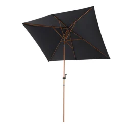 Parasol rectangulaire à manivelle en aluminium - 200 x 300 cm