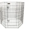 Parc pour chien en métal noir - 121 cm