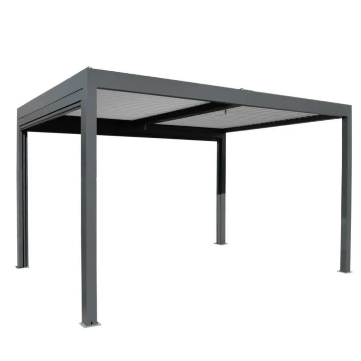 Pergola Bioclim Eris motorisée coloris noir - 3 x 4 m