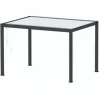 Pergola bioclimatique PONANT en aluminium graphite / gris, OCEO - 3m x 4m