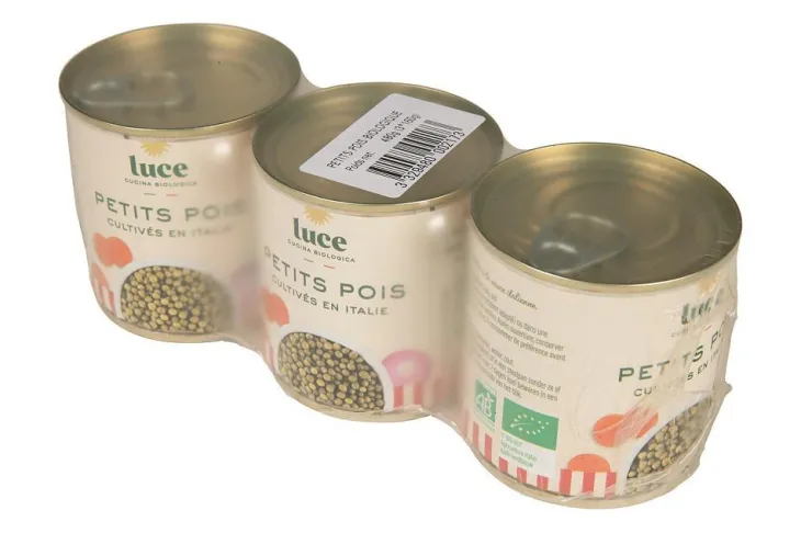 Petit pois bio Luce - 3 x 200 g