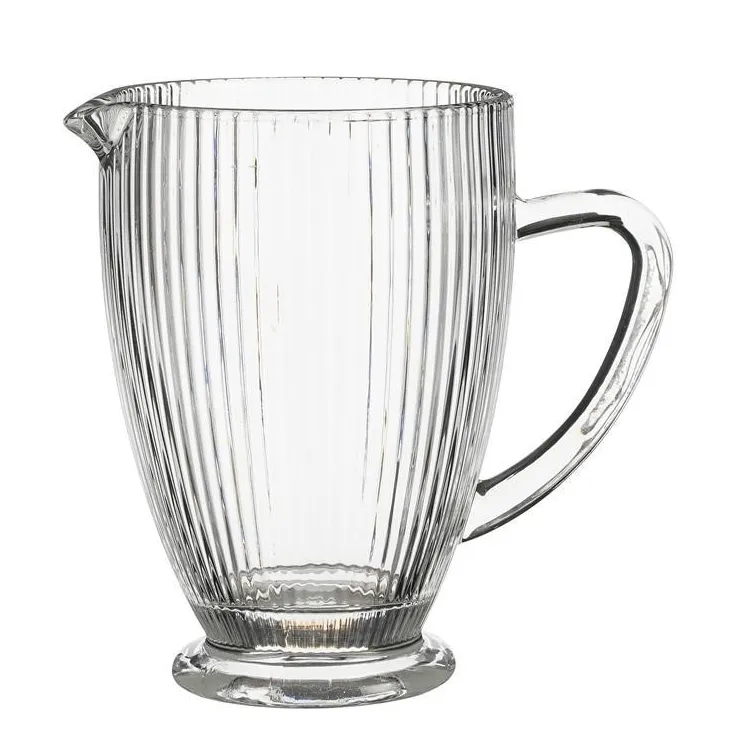 Pichet en verre transparent Merlot - Ø 14 x H 18,5 cm
