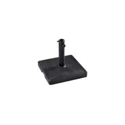 Pied parasol carré coloris noir en ciré - 35 kg