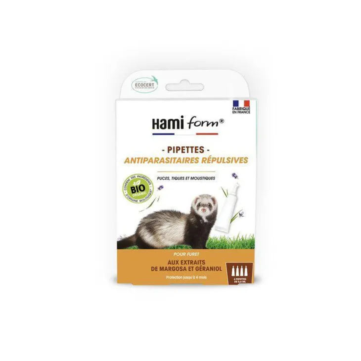 Pipette antiparasitaire Ecosoin bio pour furet 4x0,6 ml