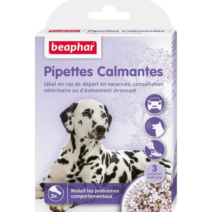Pipettes calmantes pour chien x 3