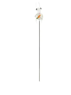 Pique solaire 4 Led en métal et plastique Luxform Lapin - 67 cm