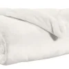 Plaid Tender coloris blanc en coton - 150 x 200 cm