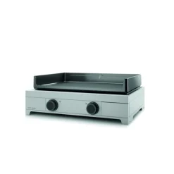 Plancha électrique en inox et fonte émaillée Forge Adour Modern E 60 - 65,5 x 54,5 x 23,8 cm