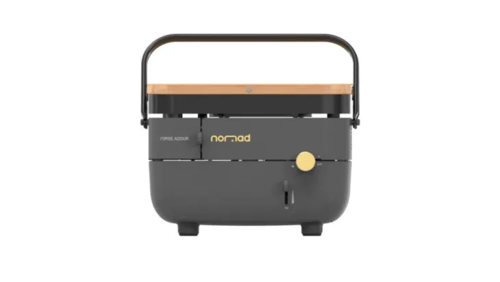 Plancha Nomad au gaz coloris noir en acier Forge Adour Nomad - 33,5 x 33,5 x 21,5 cm