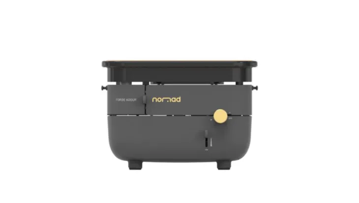 Plancha Nomad au gaz coloris noir en acier Forge Adour Nomad - 33,5 x 33,5 x 21,5 cm