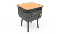 Plancha Nomad au gaz coloris noir en acier Forge Adour Nomad - 33,5 x 33,5 x 21,5 cm
