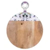 Planche à découper Garden coloris multicolore en bois de manguier - Ø 30,5 cm