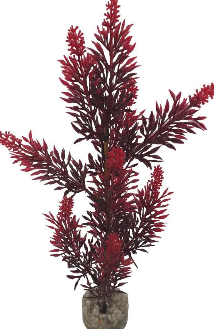 Plante artificielle pour aquarium coloris jaune LABEO Élodée colorée