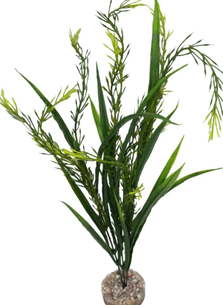 Plante artificielle pour aquarium coloris vert LABEO Elodea MM