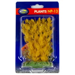 Plante artificielle pour aquarium, myriophylle jaune, AQUA NOVA - Hauteur 13cm