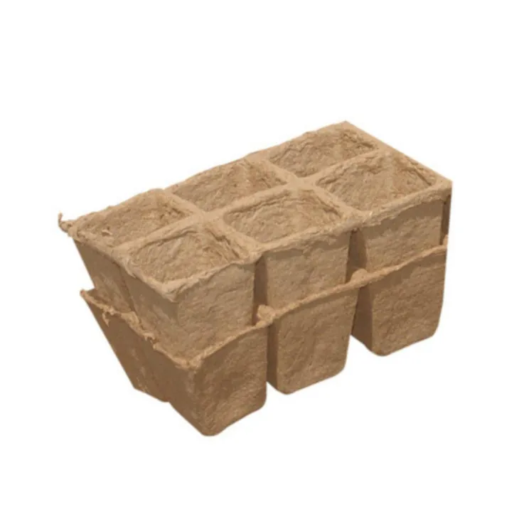 Plaques de culture coloris beige 100 % biodégradables Nortene Growing Pot x 4 - 15 x 25 cm